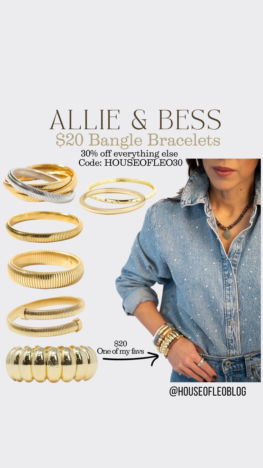 $20 bangle bracelets. Code HOUSEOFLEO30 on everything else. Gold bracelets. Gift guide, gifts for women, gifts for her.

#LTKGiftGuide #LTKFindsUnder50 #LTKSaleAlert