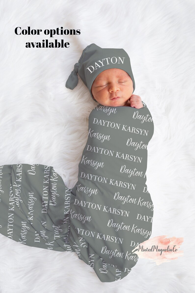Personalized Baby Name Swaddle, Customized Baby Gift, Custom Coming Home Blanket, Gender Neutral ... | Etsy (US)