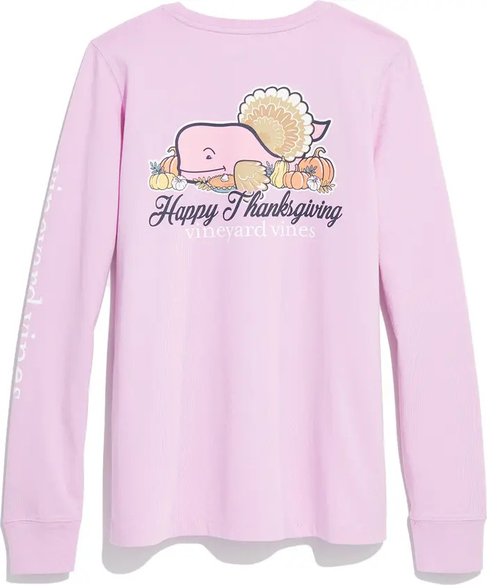 vineyard vines Thanksgiving Long Sleeve Cotton Graphic Tee | Nordstrom | Nordstrom