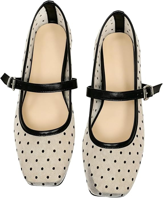 Milumia Summer Leopard Mesh Ballet Flats for Women Comfortable Dressy Work | Summer Shoes,Cute Ba... | Amazon (US)