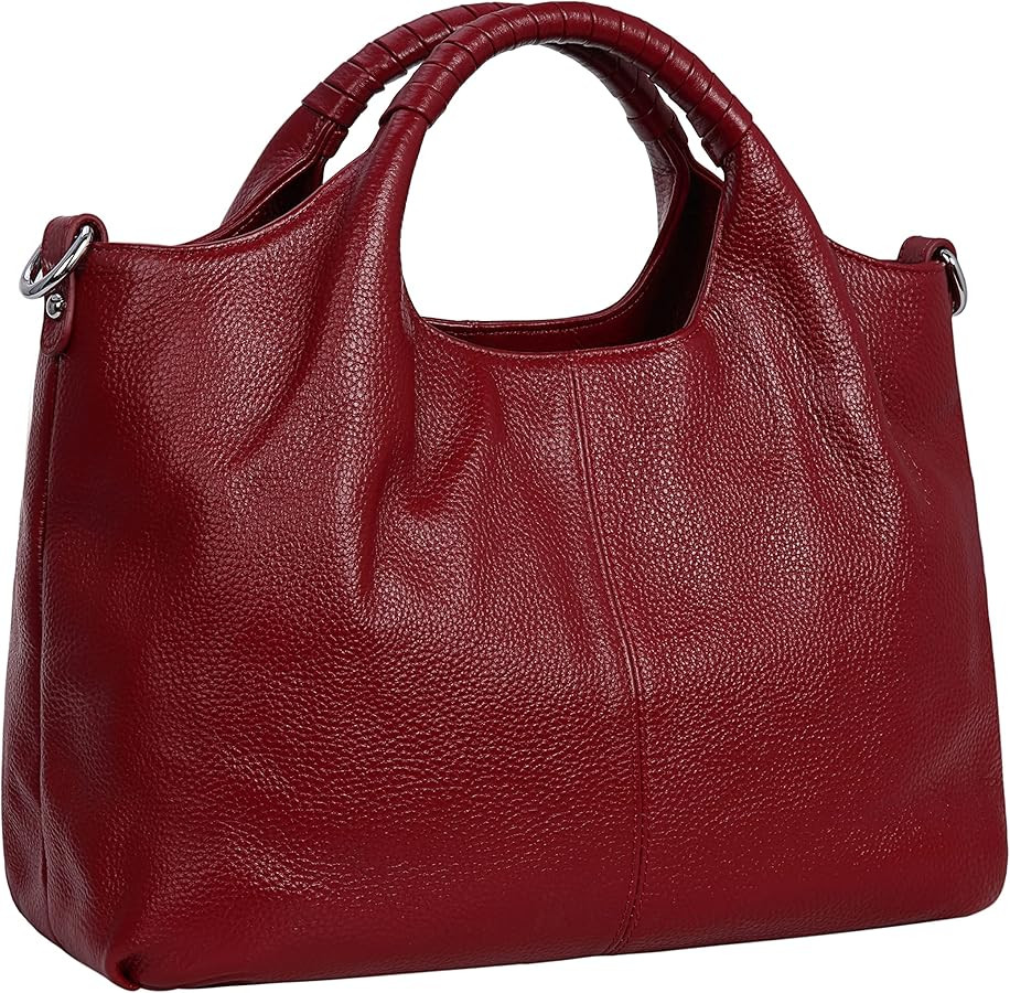 Iswee Genuine Leather Top Handle Purse Satchel Bag Designer Shoulder Bag Tote Ladies Crossbody Ba... | Amazon (US)