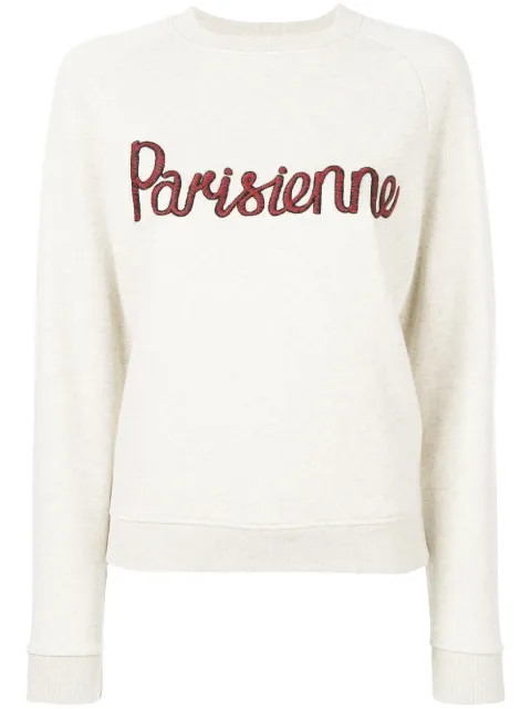 Parisienne embroidery sweatshirt | FarFetch US