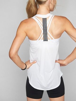 Athleta Womens Incline Tank Bright White Size L | Athleta