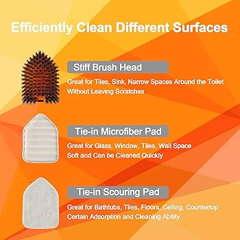 Tile Tub Scrubber Brush with 3 Different Function Cleaning Heads and 56" Extendable Long Handle-N... | Amazon (US)