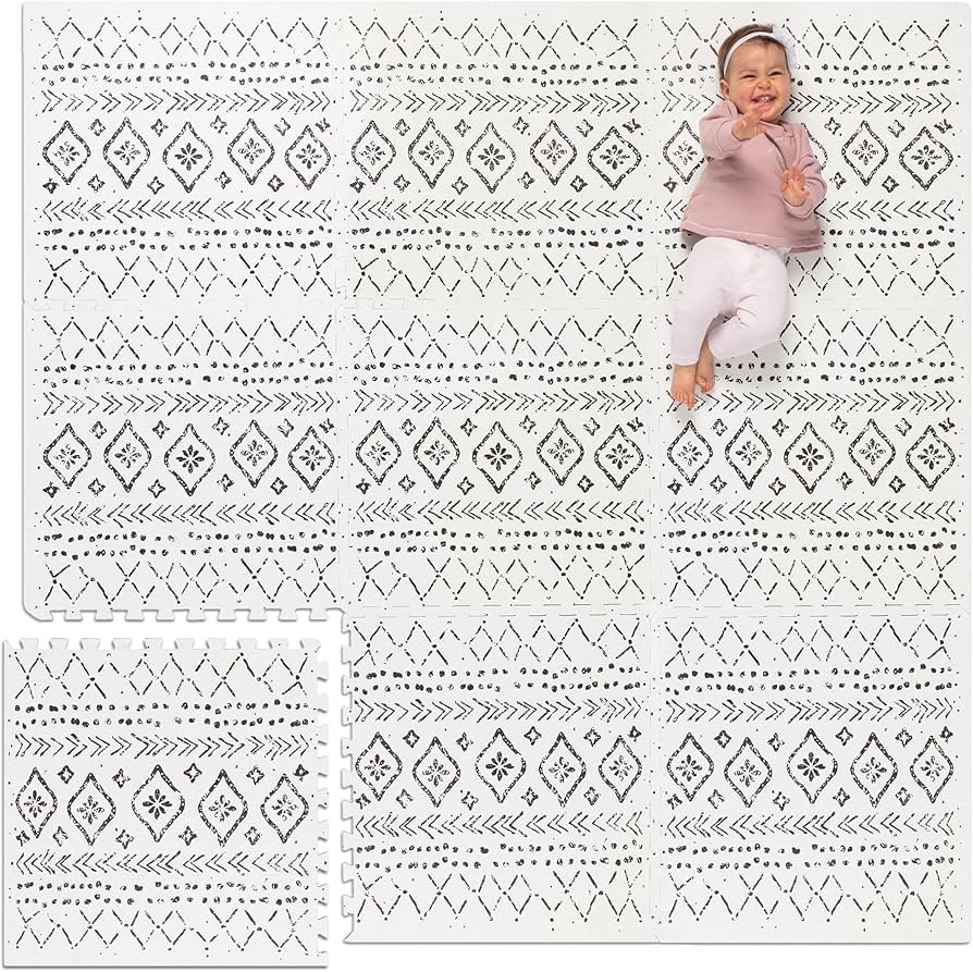 Lillefolk Baby Foam Play Mat - Baby Play Mat Floor Tiles for Kids Puzzle Piece Floor Mat - Foam B... | Amazon (US)