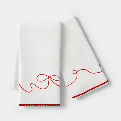 2pk Cotton Tea Towels - Threshold™ | Target