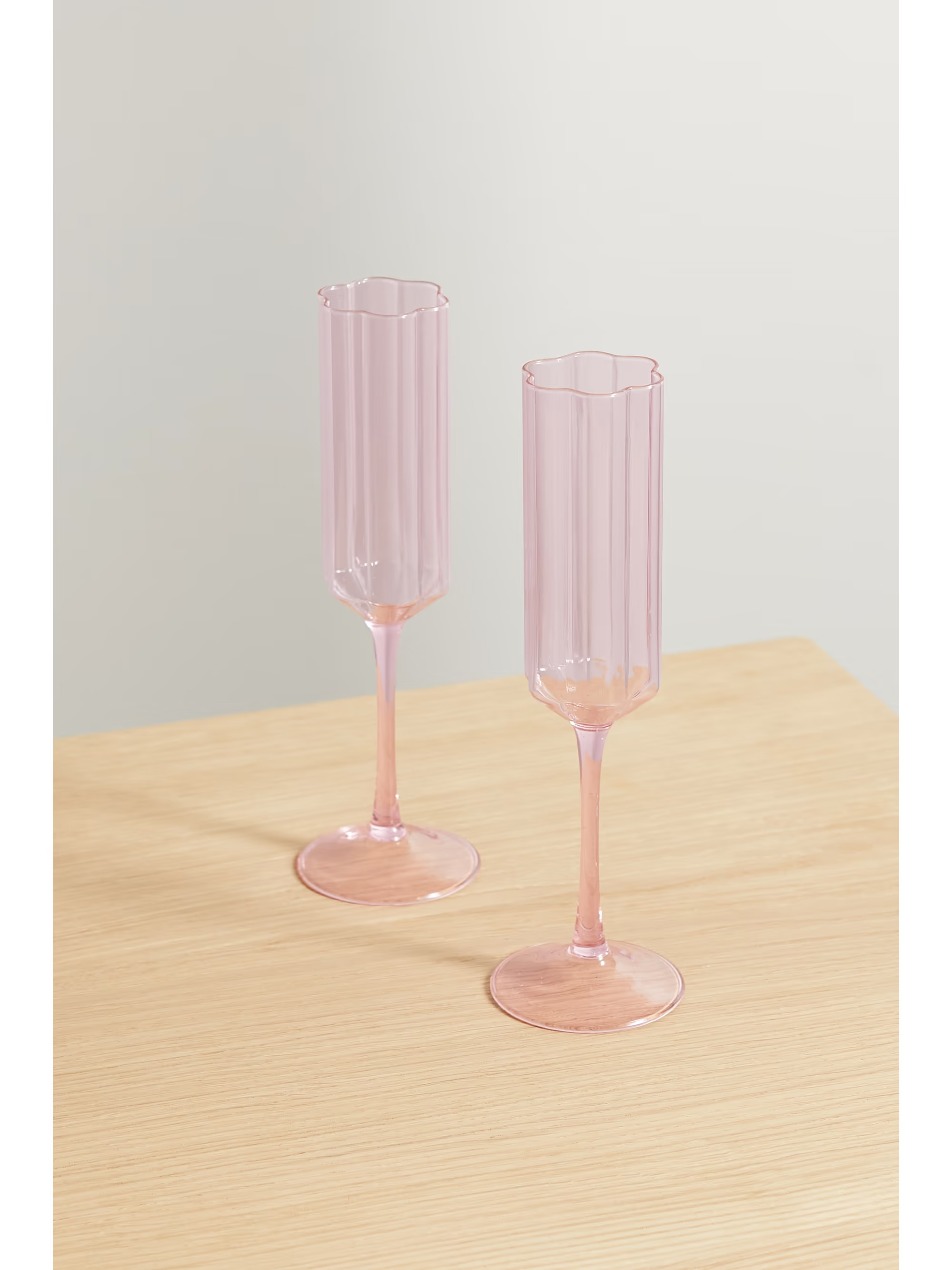 Wave set of two flute glasses | NET-A-PORTER (US)