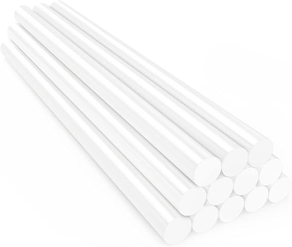 ENPOINT White Hot Glue Sticks Full Size, 12 Pack 8" Long x 0.43" Dia Fbric Glue Sticks for Craft,... | Amazon (US)