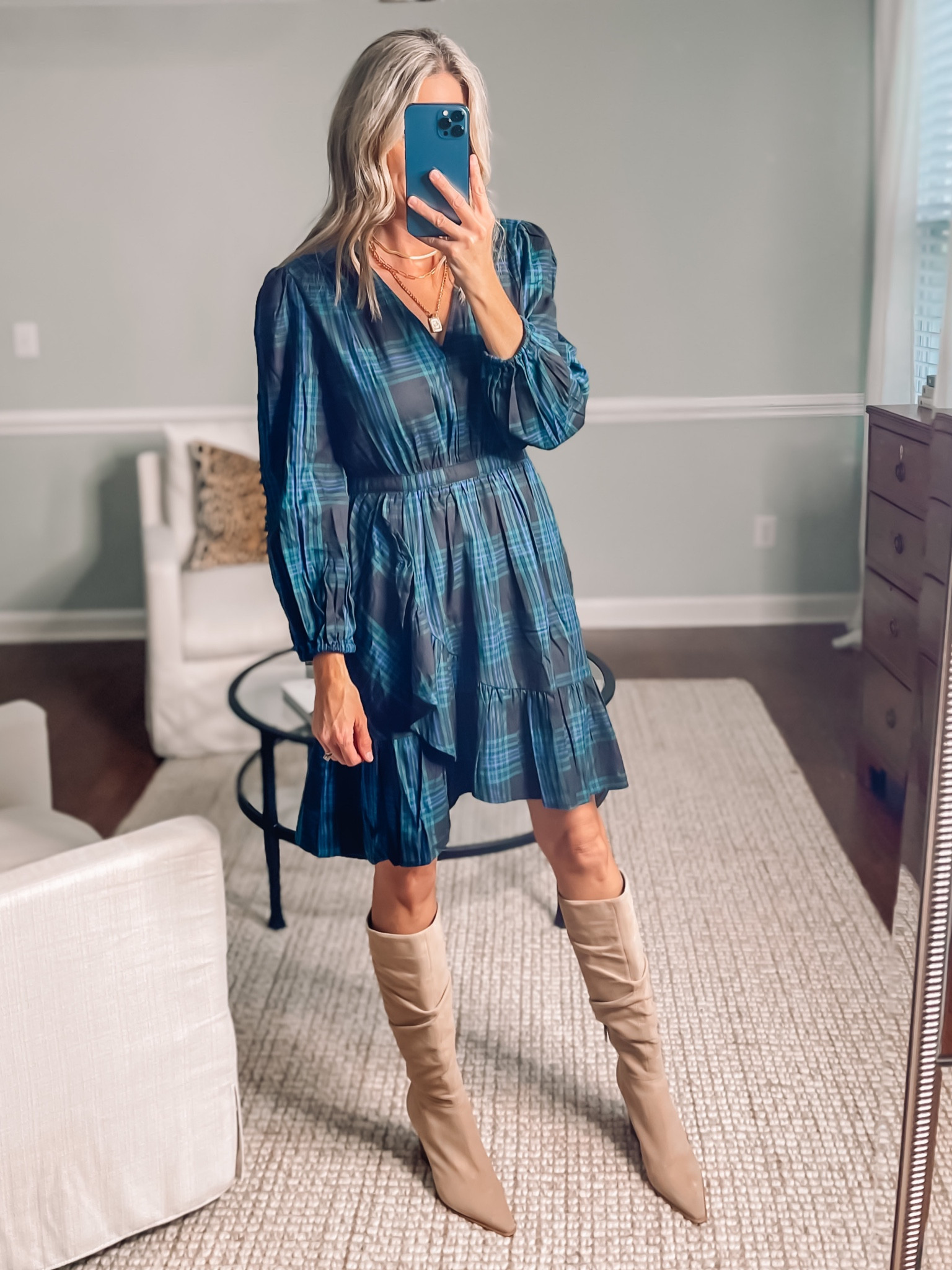 Christmas dress wearing a small
Blue, green and black plaid dress with pockets. Sold in another color. Christmas plaid dress 
Walmart Christmas outfit 
Christmas outfit idea 


#christmasoutfit #christmasdress #walmartstyle

#LTKHoliday #LTKsalealert #LTKunder50