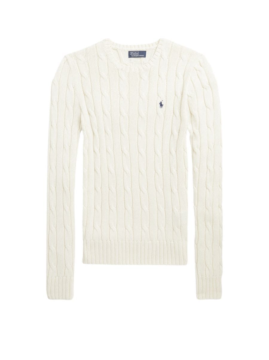 Julianna Cable-Knit Pima Cotton Sweater | Saks Fifth Avenue