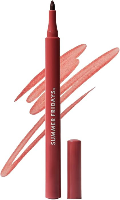 Summer Fridays Flushed Lip Stain Liner, 12hr Wear & Transfer-Proof, Maple | Amazon (US)