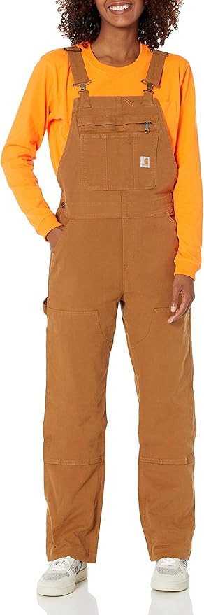 Carhartt Women's Crawford Double Front Bib Overalls | Amazon (US)
