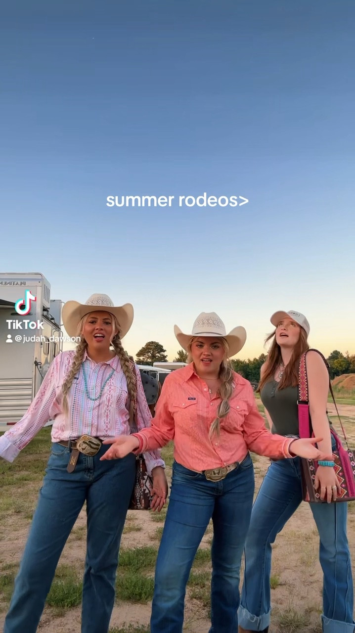 SUMMER RODEO OUTFITS W MY COWGIRLS 🐴💫🩵
