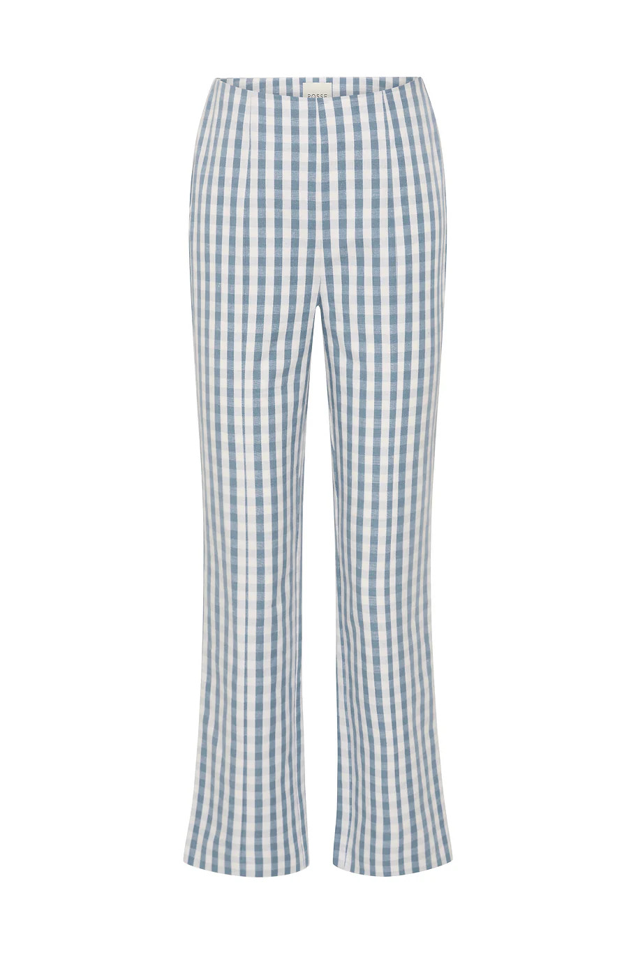 HEIDI TROUSER - BLUE GINGHAM | POSSE (Australia & New Zealand)