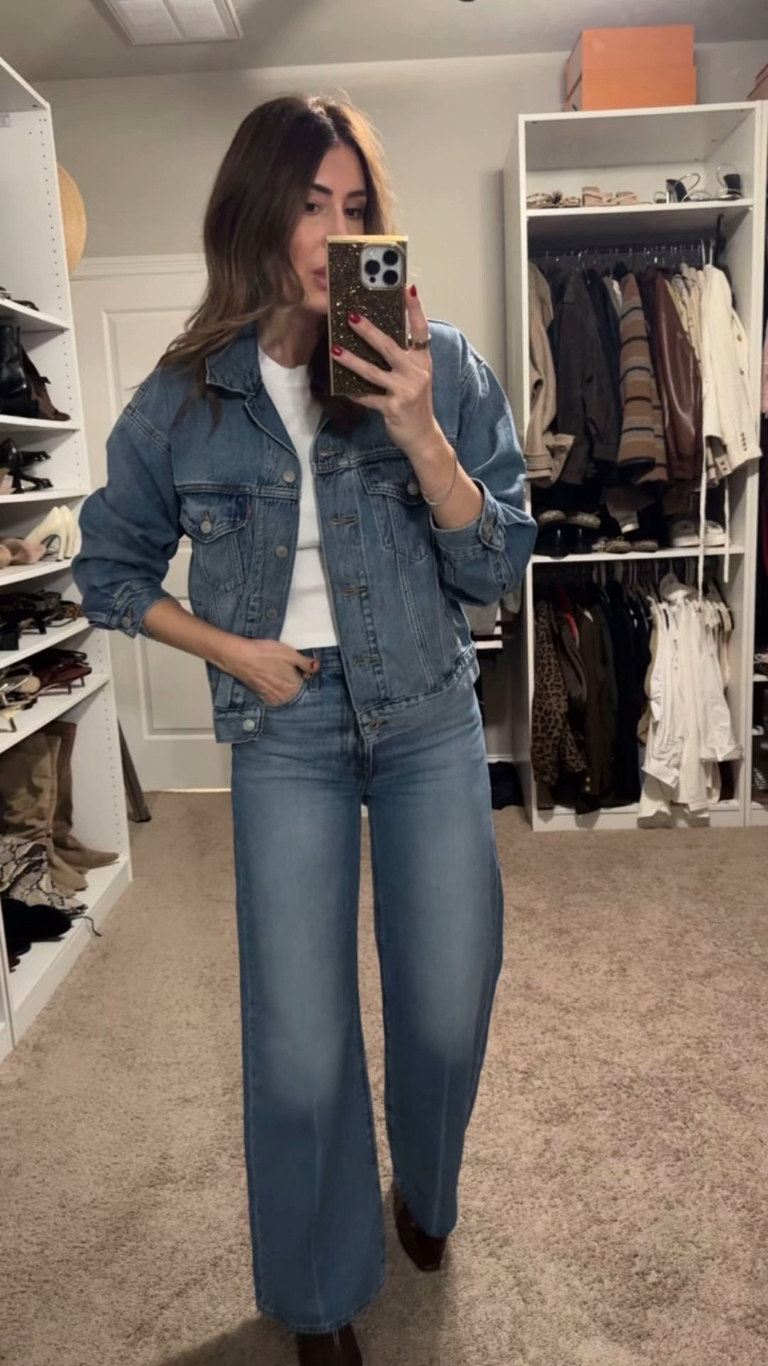 30% off when you spend $150+ at @levis ! These jeans have been a favorite of mine (and y’all’s!) the past couple of weeks!

Wearing XS in jacket
Size 26x32 in jeans

#LevisPartner #ad