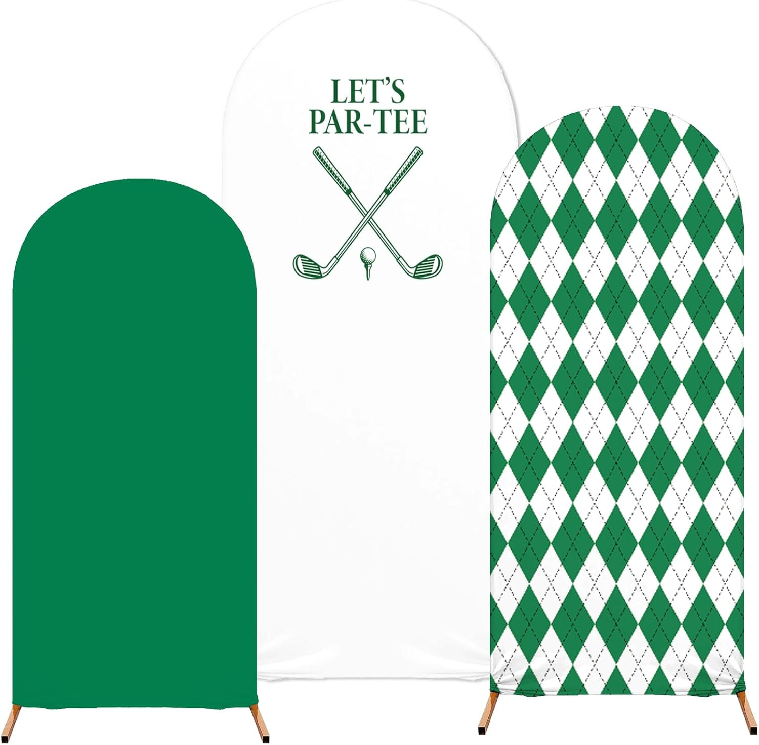 3 Pcs Golf Arch Backdrop 4FT 5FT 6FT Golf Theme Spandex Stretch Backdrop Cover Sports Theme Birth... | Amazon (US)