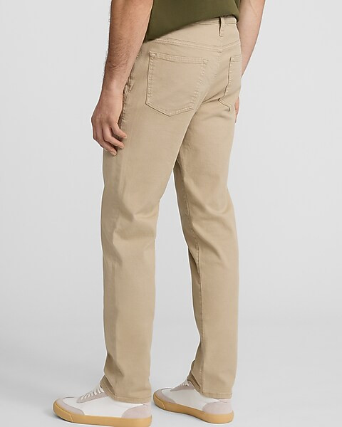 Slim Straight Khaki Stretch Jeans | Express