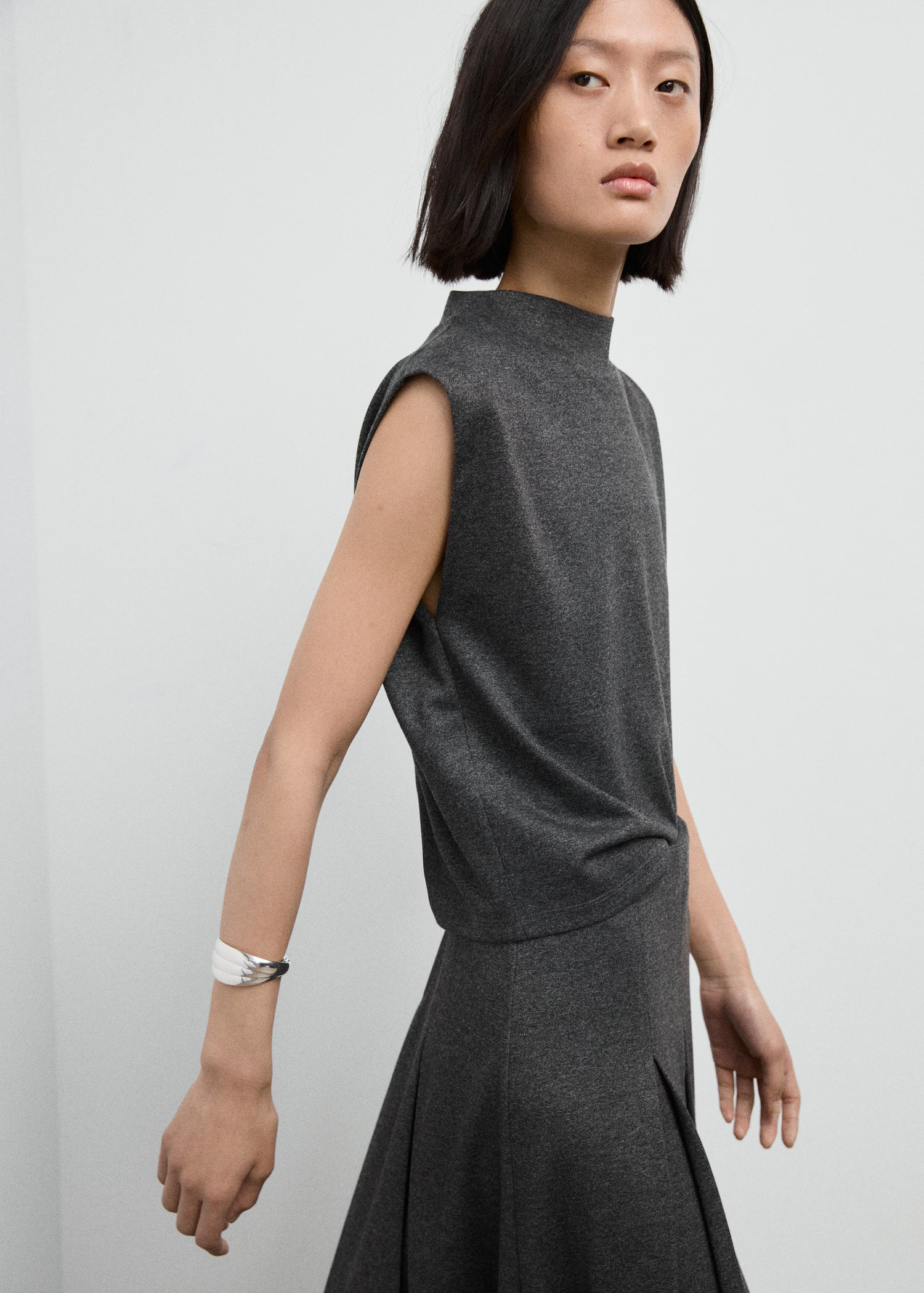 Perkins-neck top | Mango (US/MX/AU)