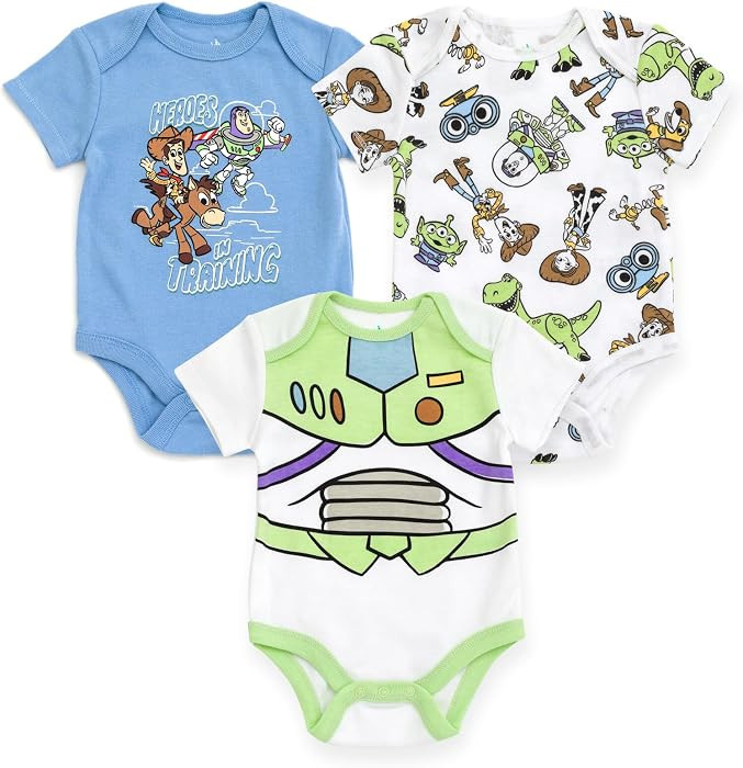 Disney Baby 3-Pack Bodysuits Newborn to Infant | Amazon (US)