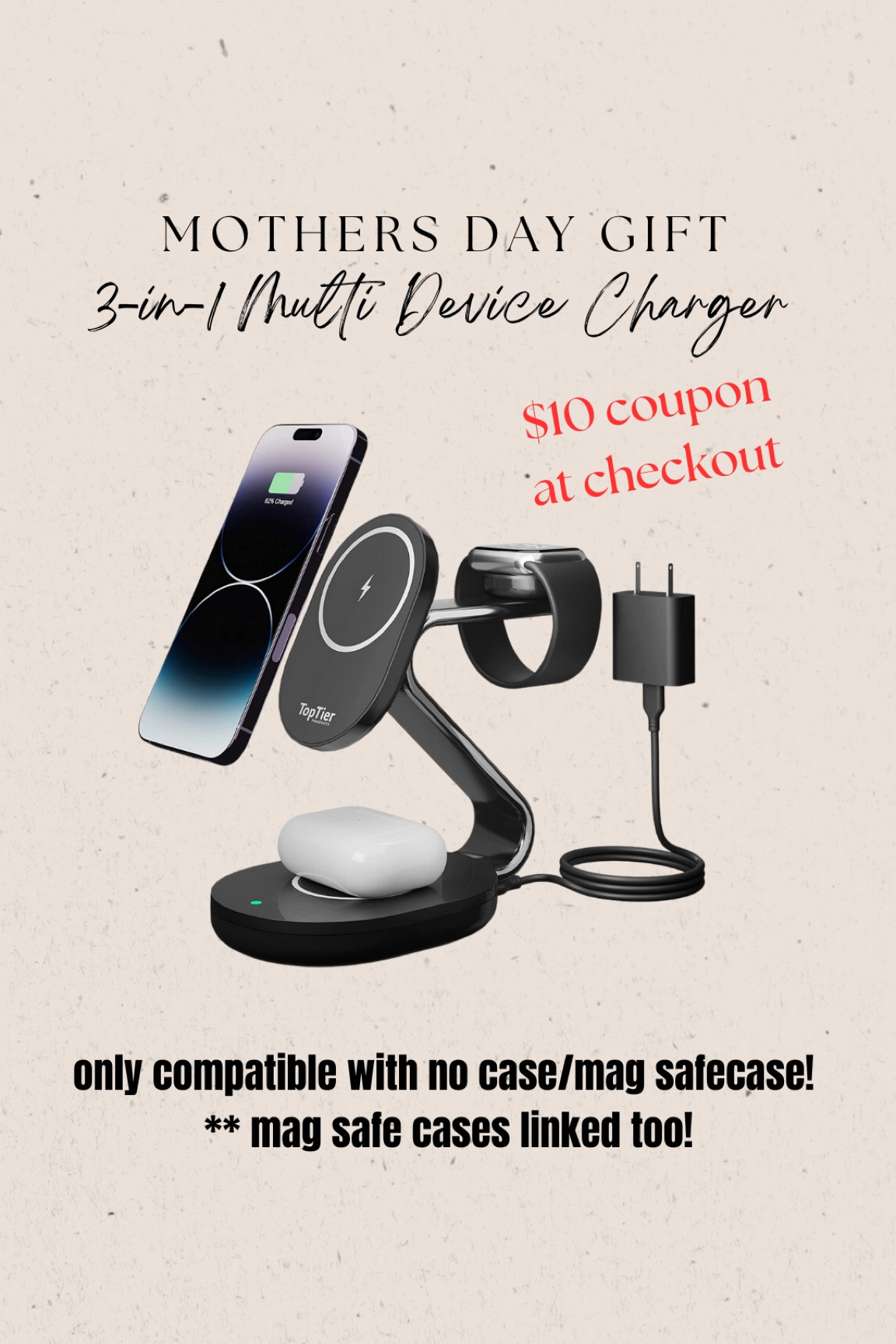The best Mother’s Day gift for the woman with all the iPhone accessories! Multi charging device for iPhone, AirPods and Apple Watch. MagSafe cases are linked for compatibility! Perfect night stand device charger!


Mother’s Day gift ideas, Mother’s Day tech gifts ideas, iphone gift ideas, unique Mother’s Day gift ideas, smart home gift ideas, Mother’s Day 2023

#LTKunder100 #LTKhome #LTKGiftGuide