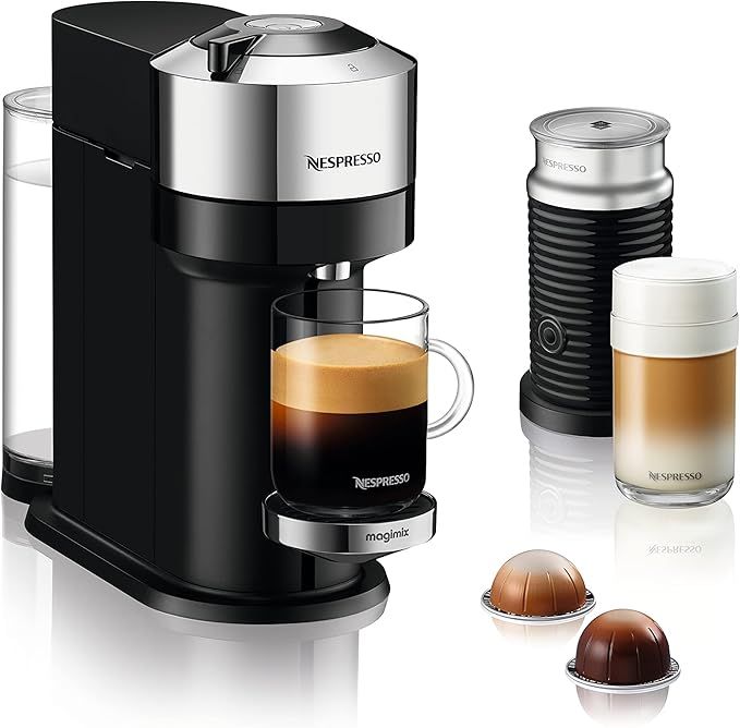 Nespresso Vertuo Next 11713 Coffee Machine with Milk Frother by Magimix, Pure Chrome | Amazon (UK)