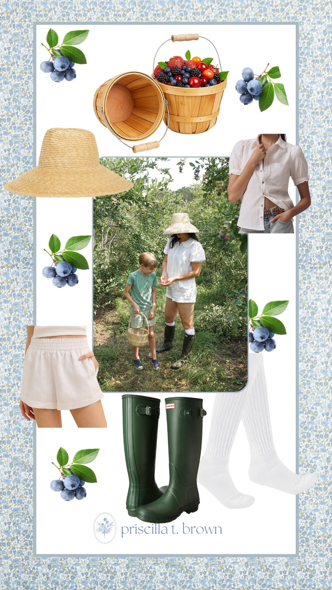 Blueberry picking outfit🫐🫐