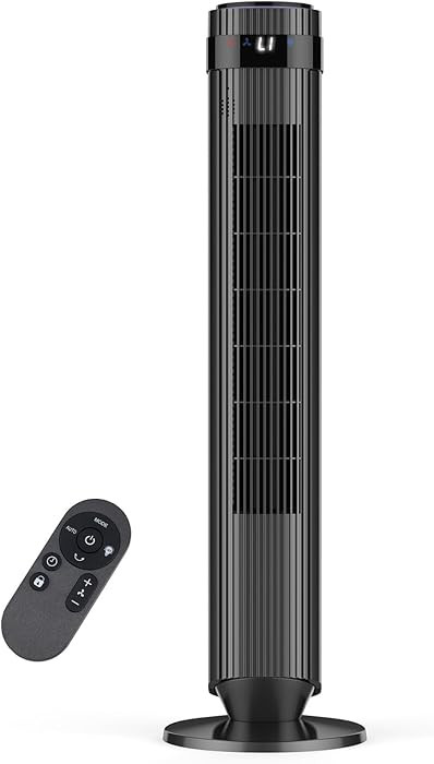 OLIXIS Tower Fan for Bedroom, 28dB Quiet Floor Standing Fan with Remote, 12H Timer, 5 Speeds, 4 M... | Amazon (US)