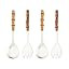 Serving Spoon and Fork Set, 304 Stainless Steel Serving Utensils with Natural Bamboo Handle, 10" ... | Amazon (US)