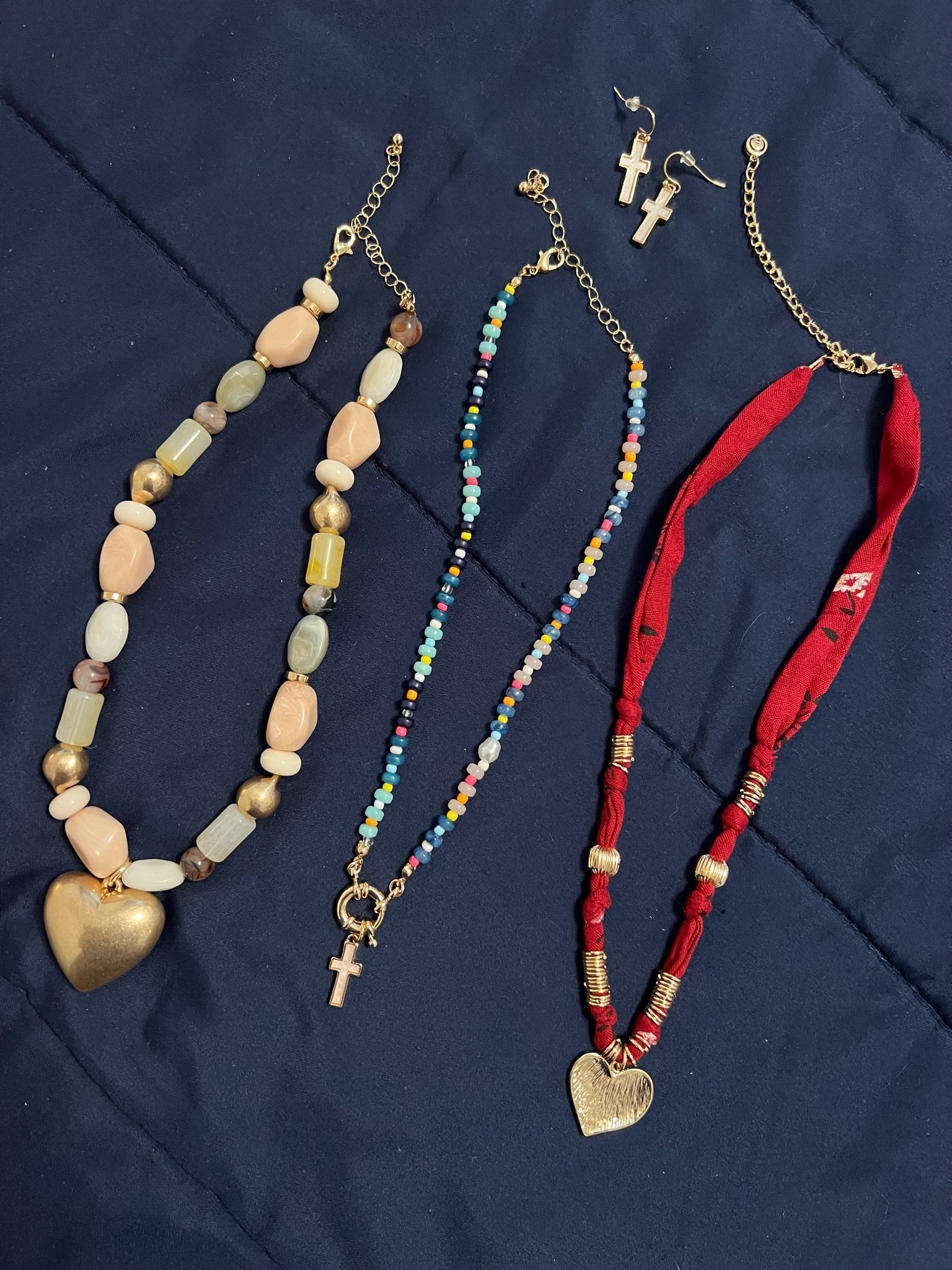 Here’s the updated description and hashtags!

Okay if you are not accessorizing your summer outfits with fun statement necklaces you are seriously missing out and these three from Cato are so good, two pretty beaded necklaces and one fabric chain style necklace and they all have the cutest charms on them! They are the perfect finishing touch to any summer look and honestly a great necklace can take an outfit from basic to so cute in about two seconds. All three are from Cato. 

#catofashion #catofinds #catostyle #catojewelry #catoaccessories #summerstyle #beaded #coastal #nautical #summerfashion #summerinspo #summervibes #casualstyle #casualchic #effortlessstyle #ootd #outfitinspo #todaysoutfit #affordablefashion #affordablestyle #budgetfashion #womensfashion #womensstyle #petitestyle #petitefashion #momstyle #momfashion #grandmastyle #grandmafashion #over40style #over40fashion #fashionover40 #over50style #over50fashion #fashionover50 #agelessstyle #midlifestyle #midlifefashion #maturestyle #fashionblogger #fashionista #styleinspo #fashioninspo #instafashion #cuteoutfit #trending #fashion #style #ltkfinds #ltkseasonal #ltkunder50 #ltkover40 #ltkover50 #ltkfashion #ltkstyle #ltksummer #liketoknowit #shopltk #necklace #beadednecklace #charmnecklace #statementnecklace #summerjewelry #summernecklace #fashionjewelry #jewelryoftheday #accessoriesoftheday #accessorystyle #affordablejewelry #budgetjewelry #layerednecklace #bohojewelry #bohoaccessories #coastaljewelry #trendingjewelry #necklacestack #jewelrylover #accessorize

#LTKBeauty #LTKU #LTKOver40