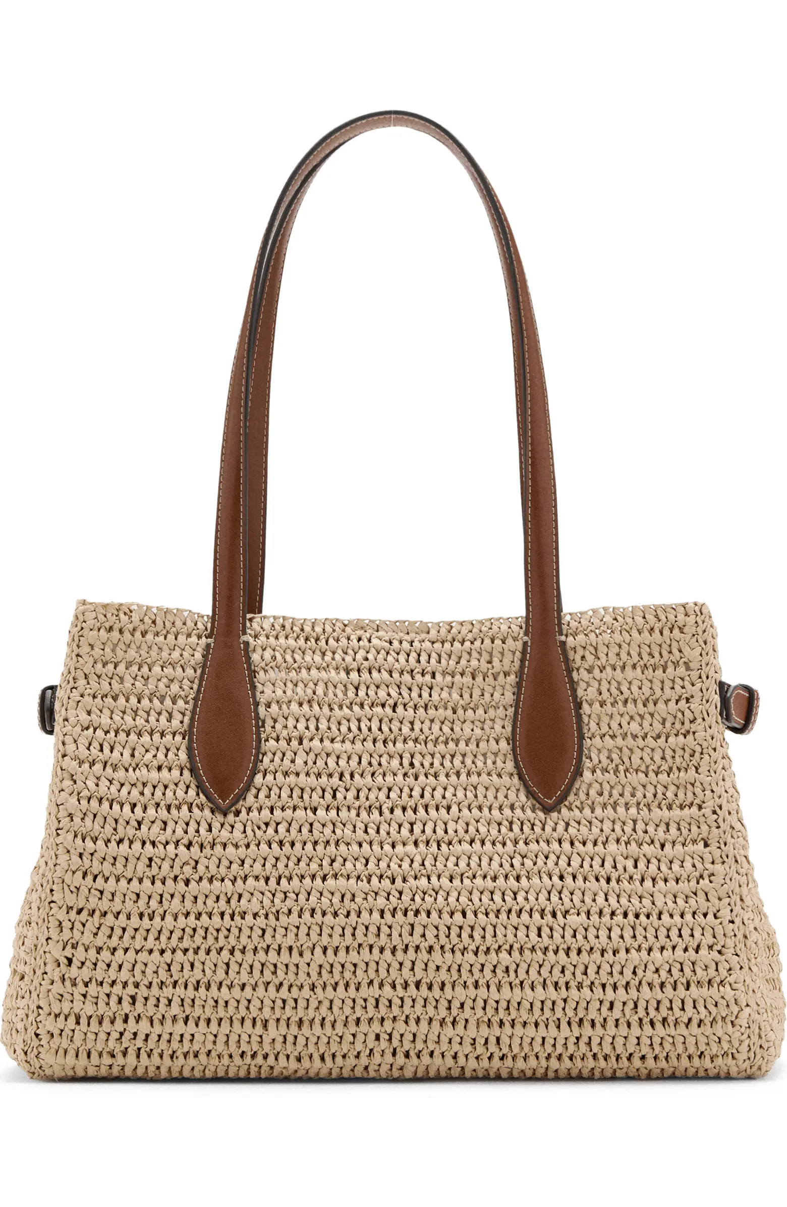 Natural Fiber City Shoulder Bag | Nordstrom