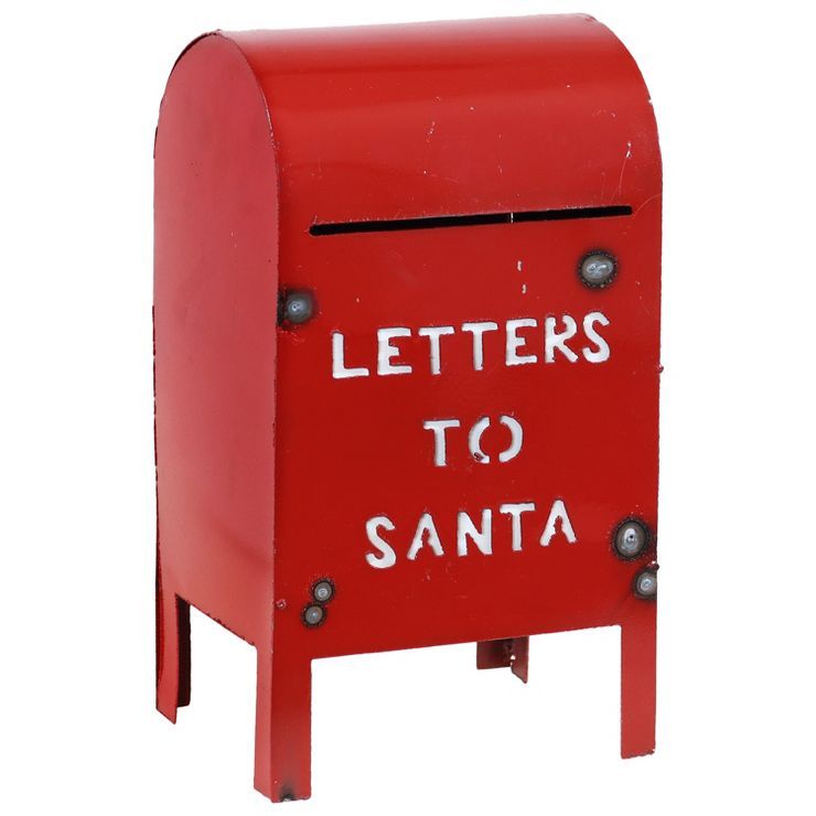 Sunnydaze Letters to Santa Indoor/Outdoor Mailbox Decor - 13" | Target