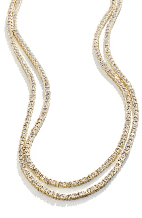 BaubleBar Becca Layer Necklace in Clear at Nordstrom | Nordstrom