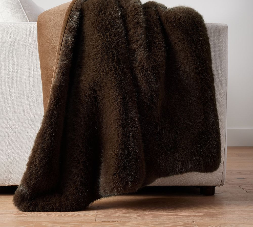 Faux Fur Mink Throw | Pottery Barn (US)