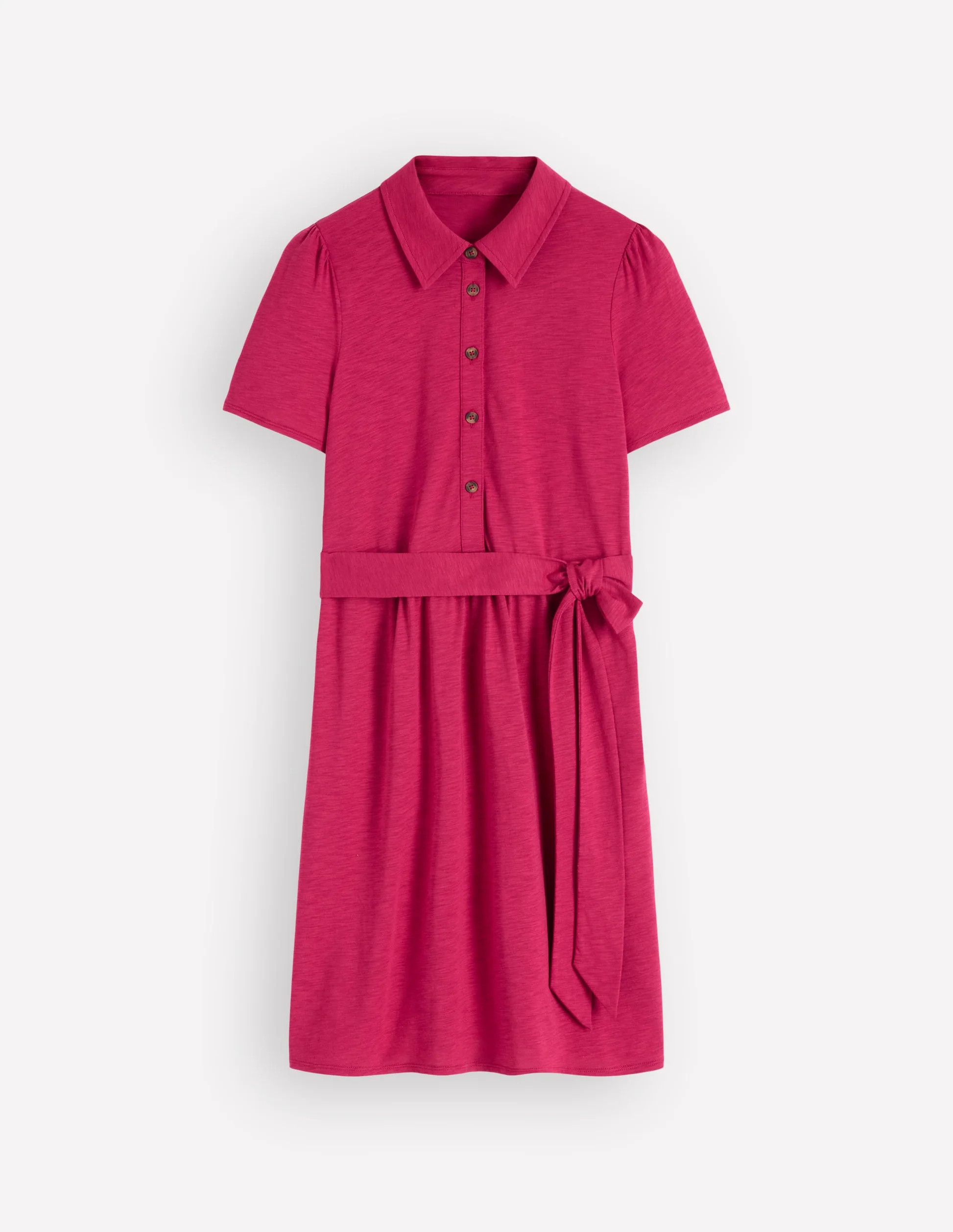 Patti Short Jersey Shirt Dress-Sweet Cherry | Boden (US)