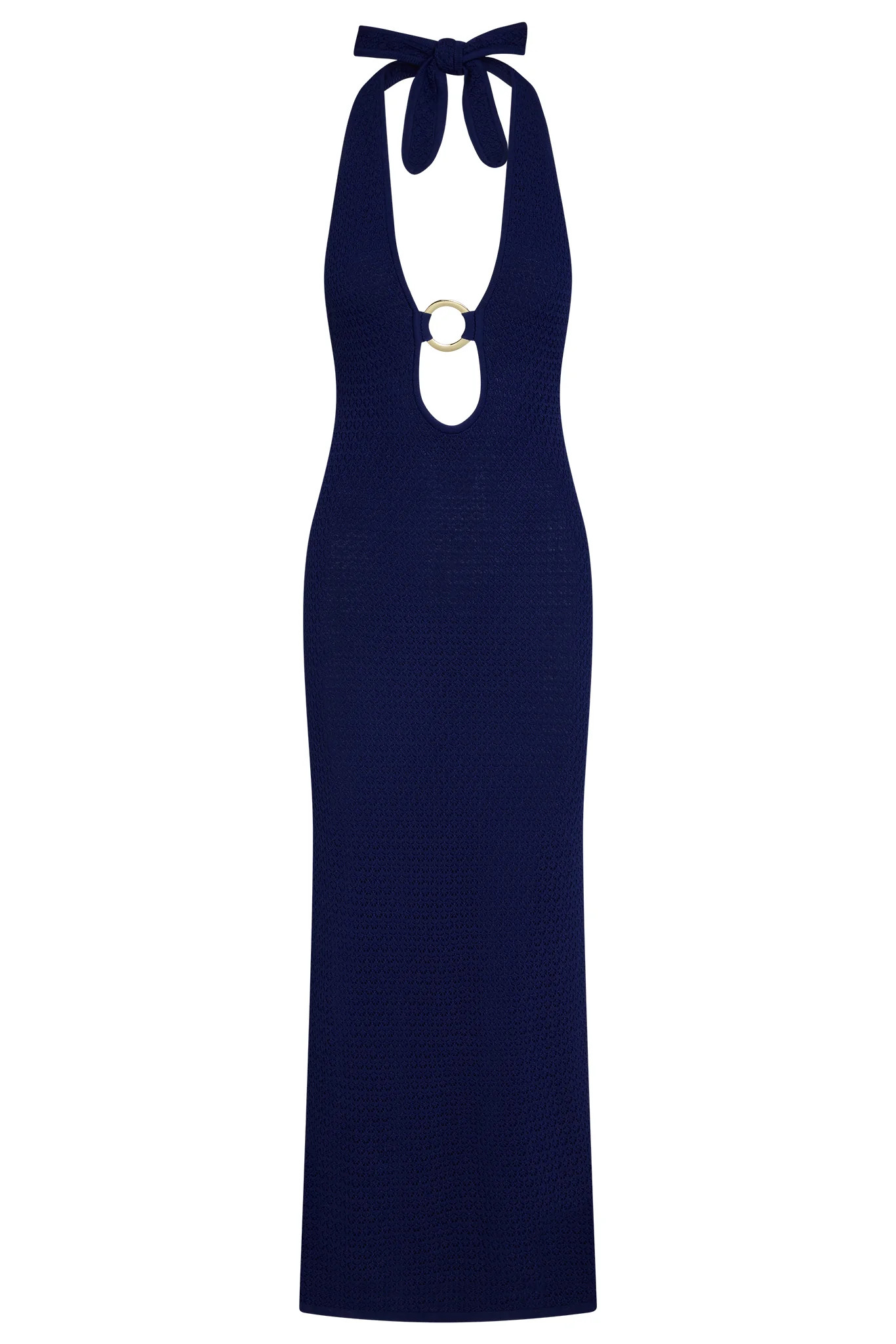 Montego Halter Dress - Midnight Lace Crochet | Monday Swimwear