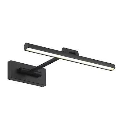 dweLED Reed 17in LED Adjustable Picture Light 3000K in Black Lowes.com | Lowe's