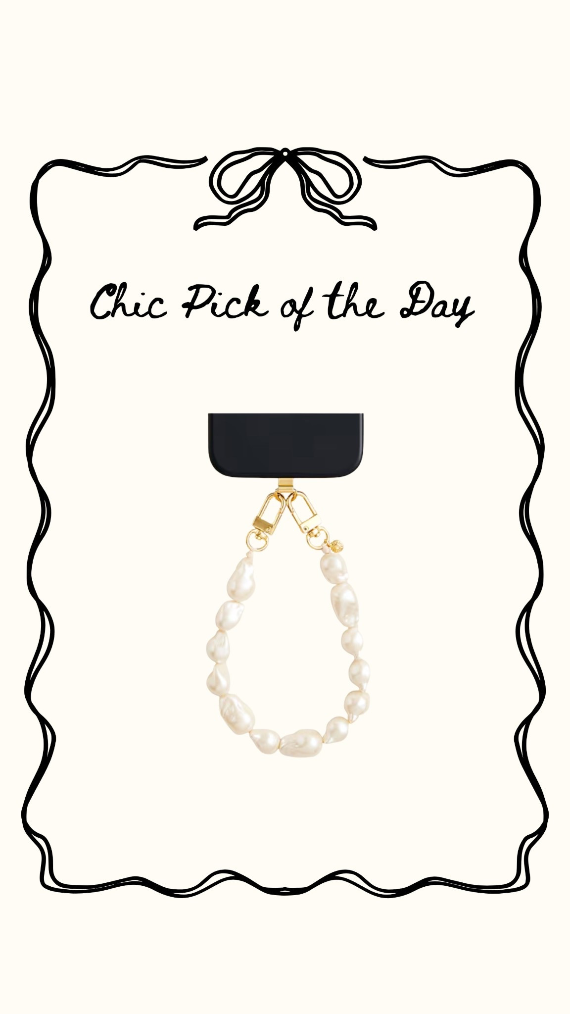 pearl phone strap, phone wristlet, chic accessories 

#LTKootd #LTKSeasonal #LTKFindsUnder50