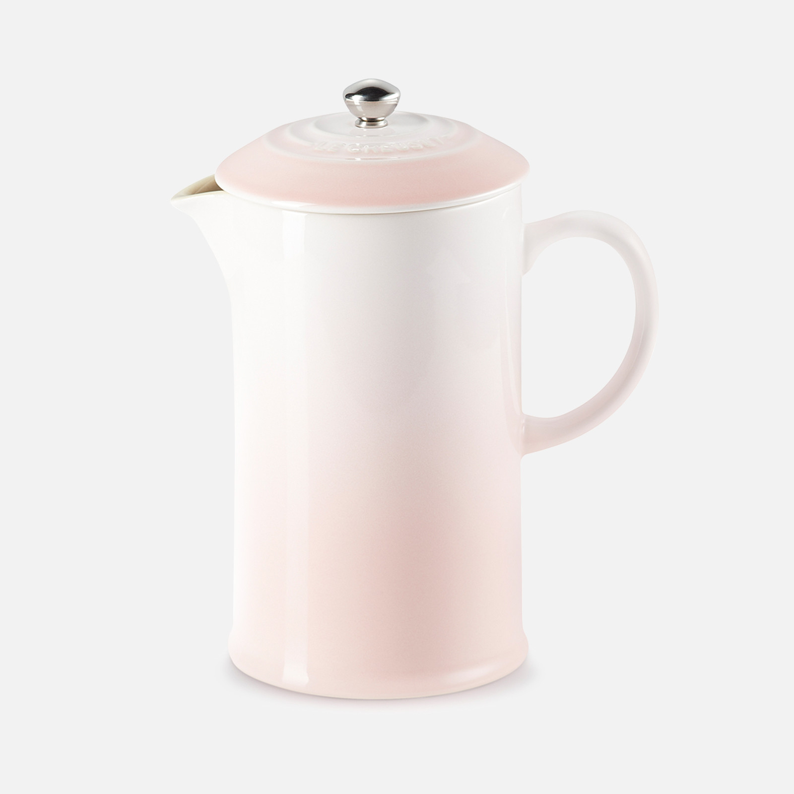Le Creuset Stoneware Cafetiere - Shell Pink | Coggles | Coggles (Global)