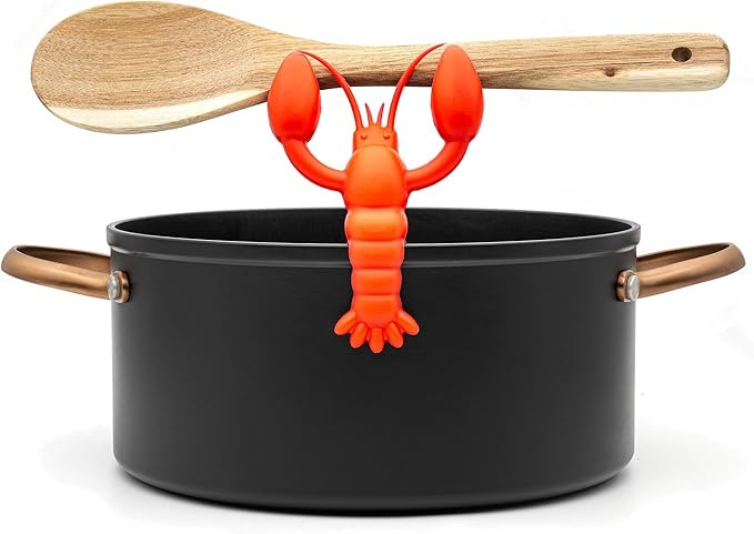 The Lobster Silicone Utensil Rest - Kitchen Gifts, Silicone Spoon Rest for Stove Top - Heat-Resis... | Amazon (US)