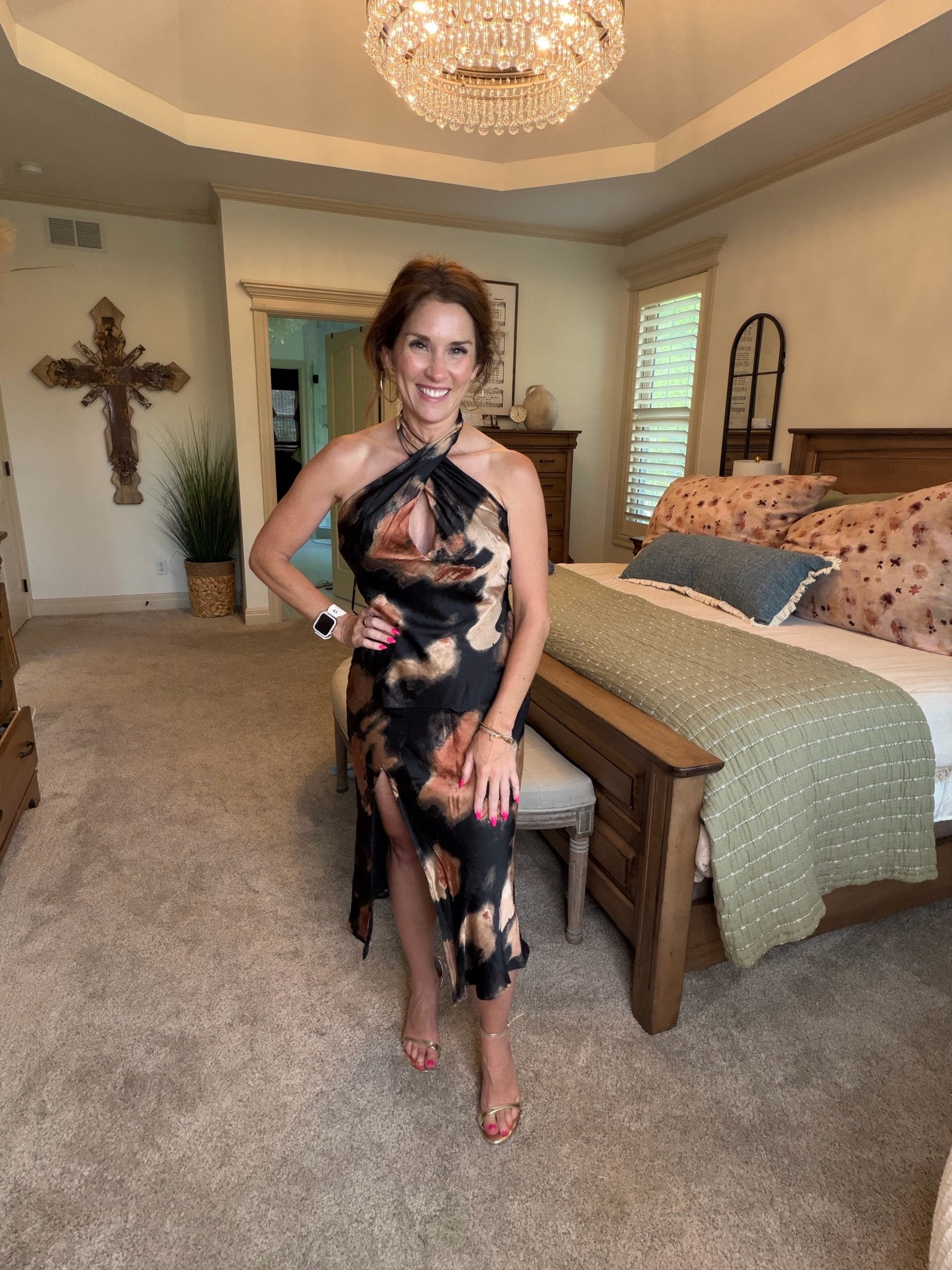 Perfect wedding guest dress for the fall 🤎

#LTKOver40 #LTKPetite #LTKWedding