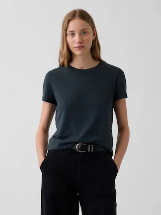 100% Cotton Authentic Shrunken T-Shirt | Gap (CA)