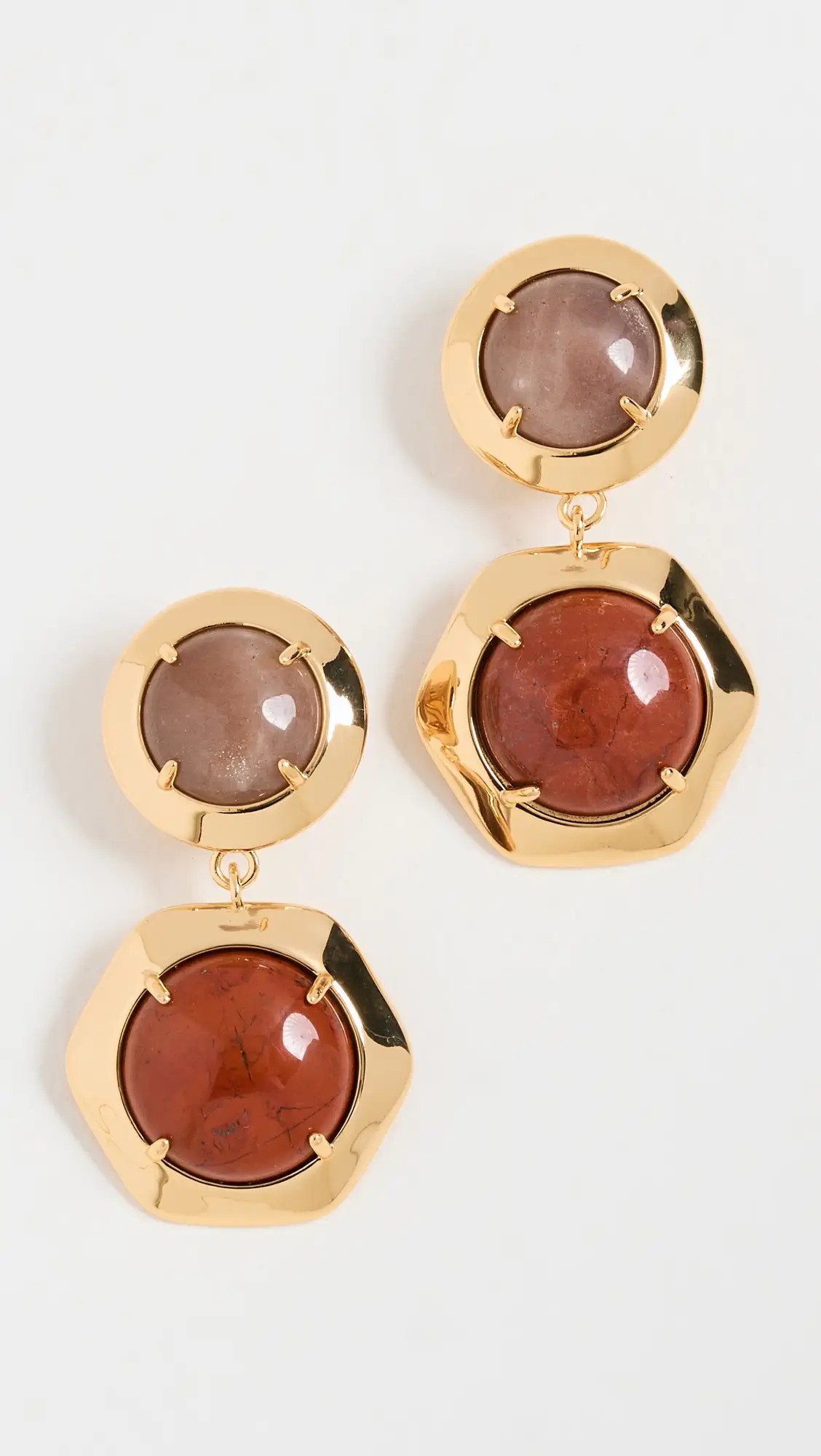 Lele Sadoughi Geo Bezel Jewel Drop Earrings | Shopbop | Shopbop