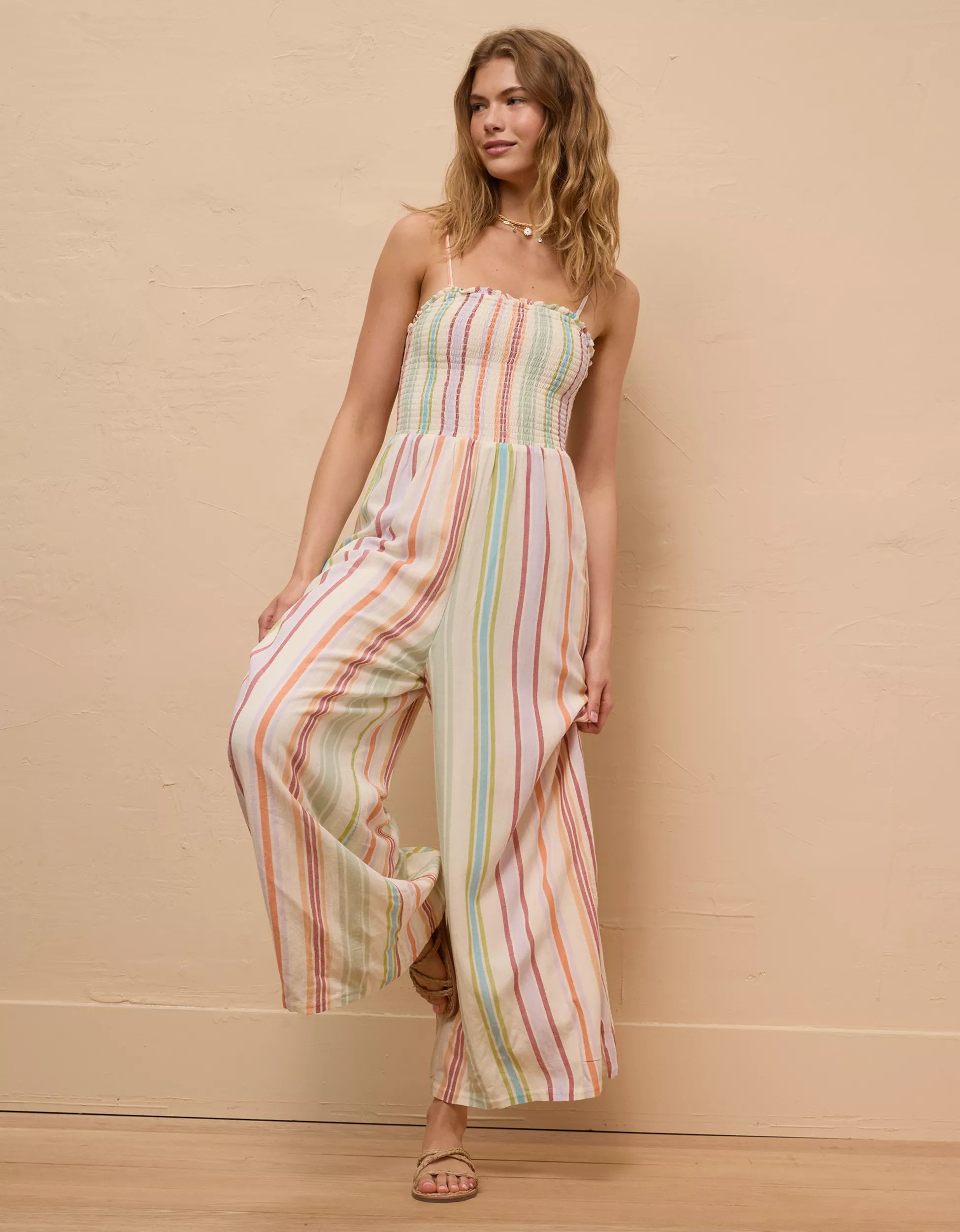 AE Smocked Jumpsuit | American Eagle Outfitters (US & CA)