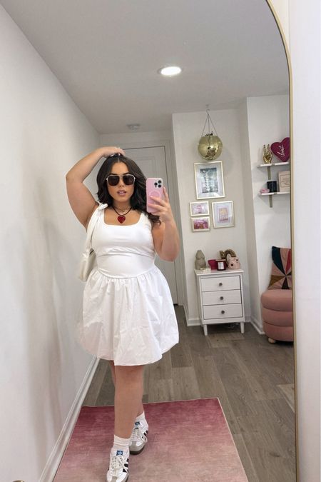Curvy midsize 12/14 & petite 5’2” midsize casual & comfy summer white dress outfit inspo ft. Adidas Sambas 🤍


#LTKMidsize #LTKPlusSize #LTKStyleTip
