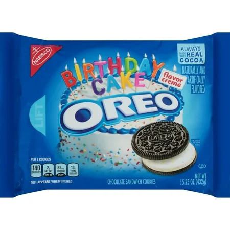 OREO Birthday Cake Chocolate Sandwich Cookies, 15.25 oz | Walmart (US)