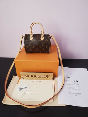 LOUIS VUITTON Nano Speedy Monogram Canvas Hand bag, Cross body bag M61252 | eBay | eBay IE