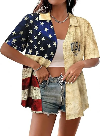 USA Baseball Jersey Shirts for Women 250th Anniversary USA Shirt 4th of July American Flag Patrio... | Amazon (US)
