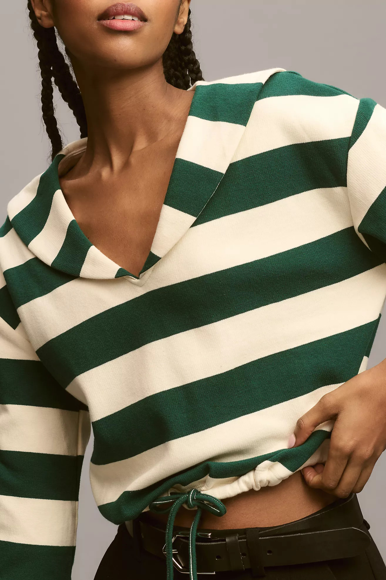 Sunday in Brooklyn Collared Structured Crop Top | Anthropologie (US)