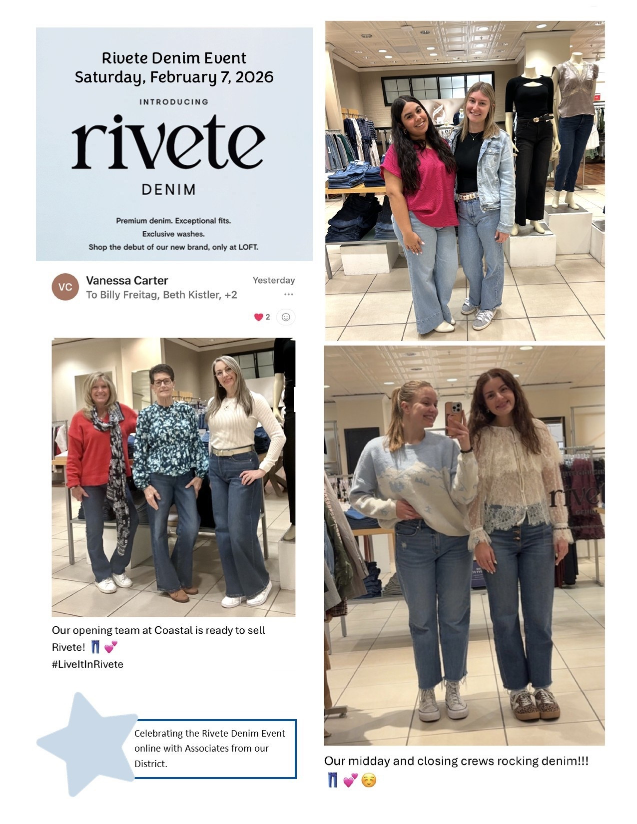 I was grateful to be part of our recent denim event as a sales associate, which received many positive reviews from the ladies who attended. It's my honor to give back the kindness and compassion I experienced as a customer. 

￼No matter if you're shopping with me in person or browsing here on LTK, remember that you are truly valued, beautiful, and surrounded by a caring family. 💕

#LTKOver40 #LTKPetite #LTKselfcare