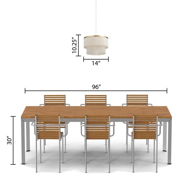 Janfried 1 - Light Gold/White Unique/Statement Pendant | Wayfair North America